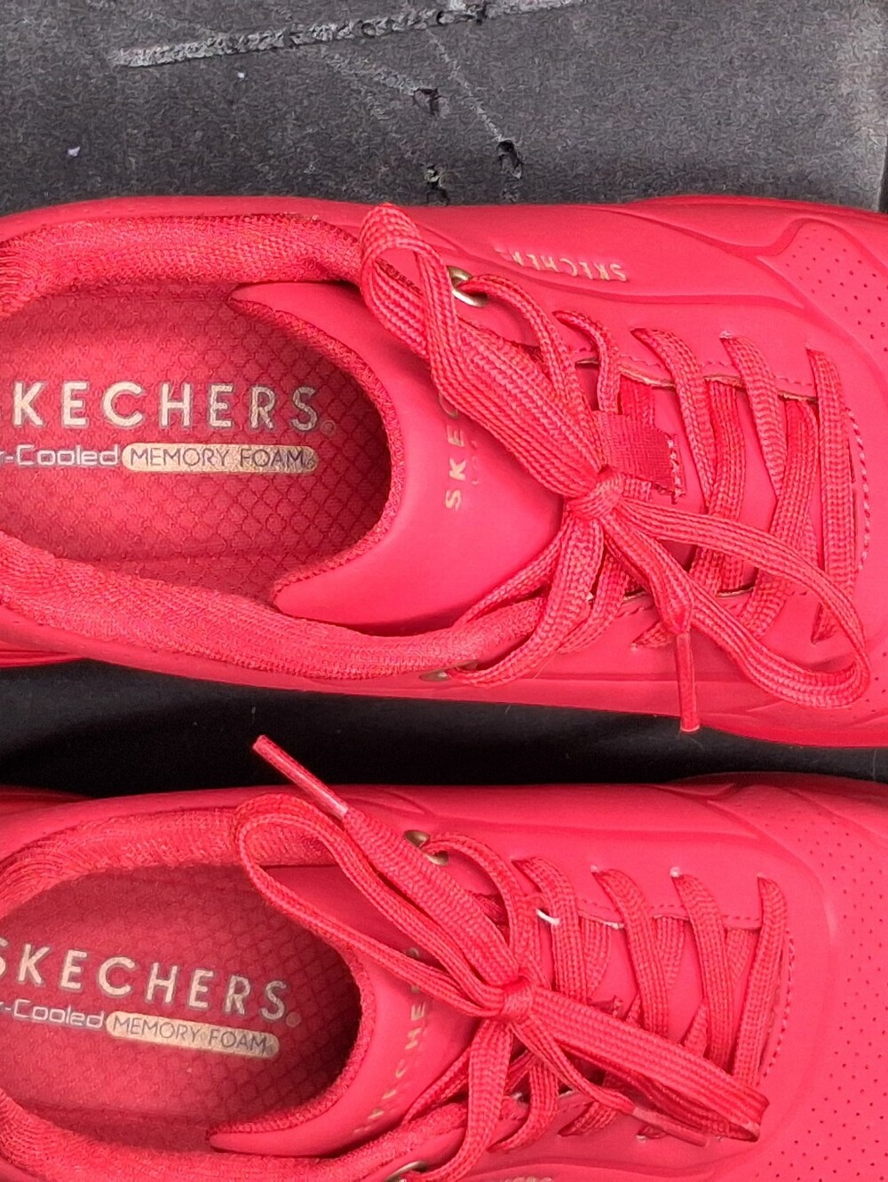 Skechers Women’s Red Athletic Platform Sneakers. Size 8.5 - Picture 9 of 16